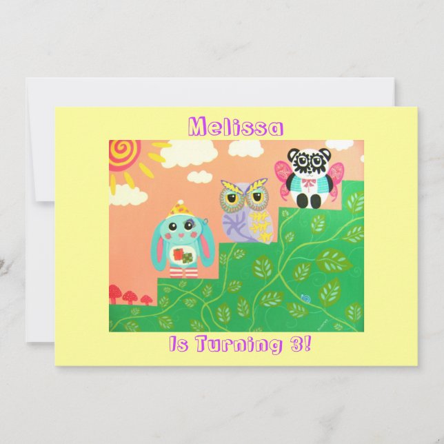 Freunde an jedem Schritt der Weise Einladung (Vorderseite)