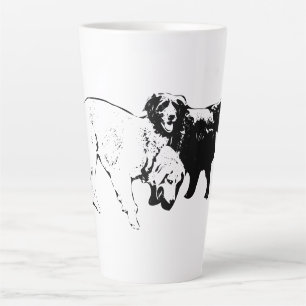 Freunde auf dem Weg zum Leafy Milchtasse