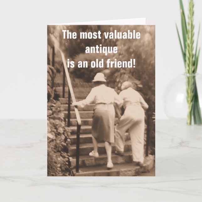 Freunde bebauen das Ende Karte (Vorderseite)