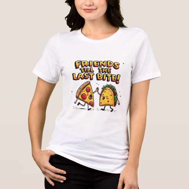 Freunde bis zum letzten Biss Tri-Blend Shirt (Vorderseite)