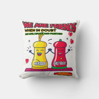 Freunde Chili Soße und Senfsoße 071502 Kissen