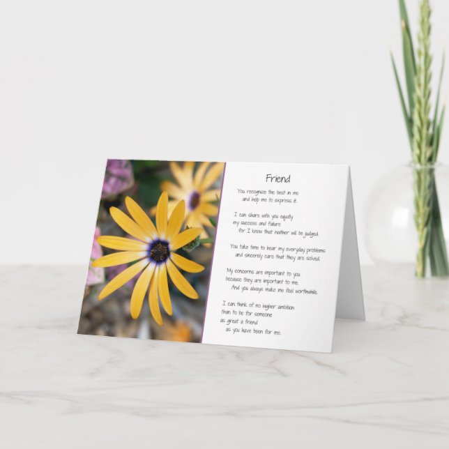 Freunde... Dankeskarte (Vorderseite)