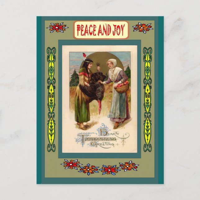 Freunde der ersten Nation Feiertagspostkarte (Vorderseite)