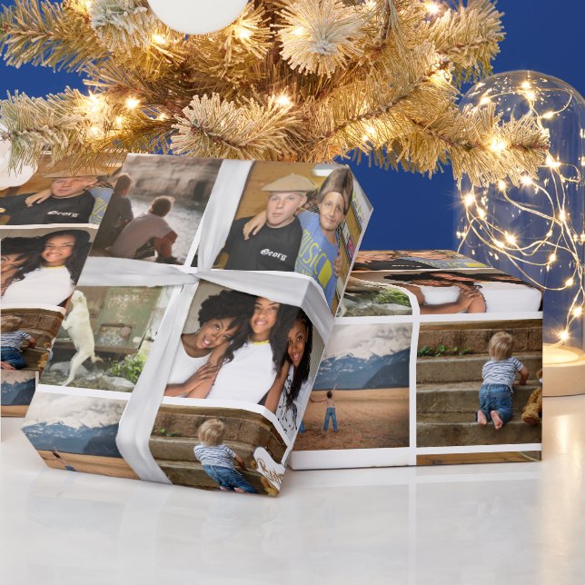 Freunde des DIY 6 Foto Collage Moderne BESTE FREUN Geschenkpapier (Feiertage)