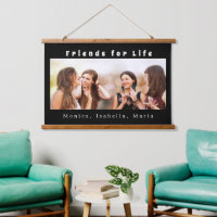 Freunde des Lebens Foto Namen Schwarz-weiß
