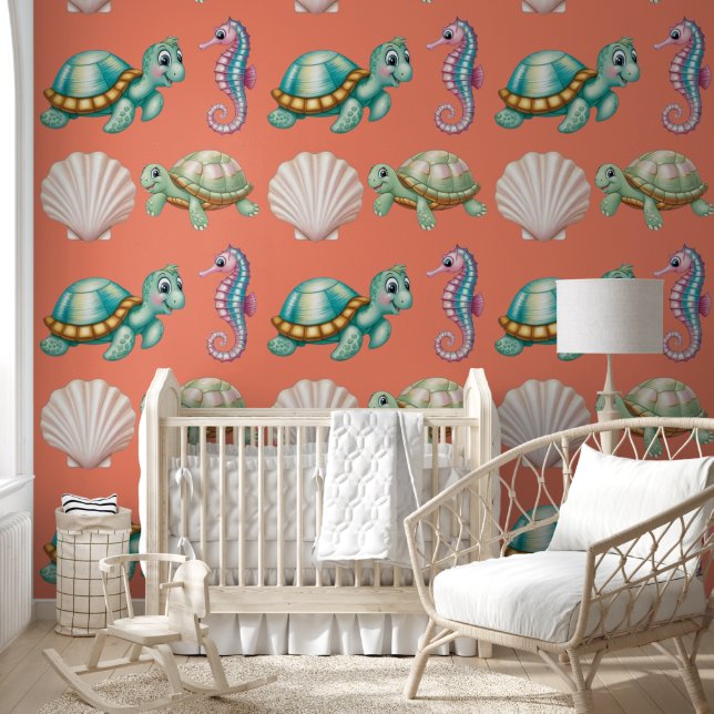 Freunde des Meeres Tapete (Kinder)