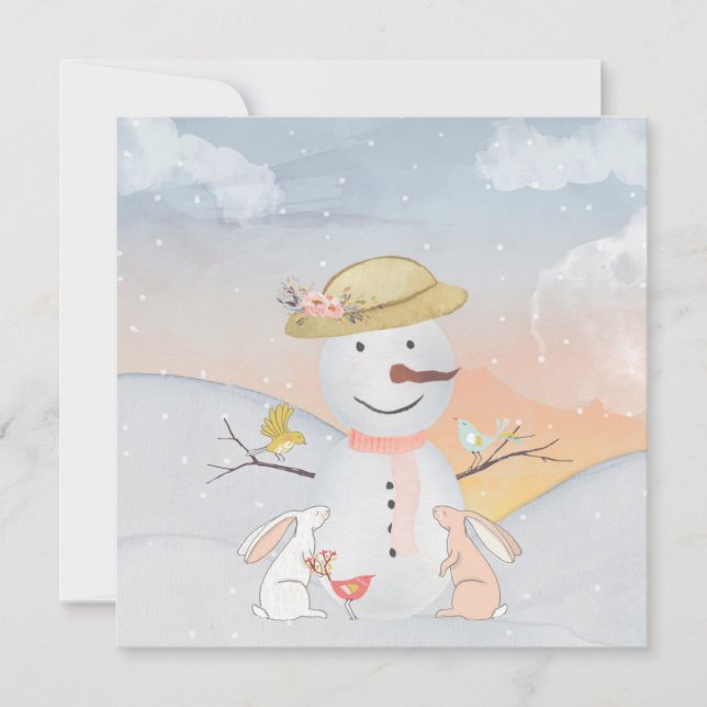 Freunde des Schneemans und des Winterwaldes (Vorderseite)