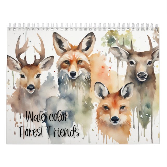Freunde des Wasserfarbenwaldes Kalender (Titelbild)