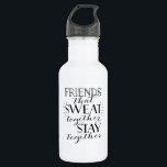 Freunde, die gemeinsam schwitzen Wasserflasche<br><div class="desc">Freunde,  die gemeinsam schwitzen,  Bleibe Wasserflasche zusammen. Ideal für den wöchentlichen Workout mit Freunden! Ein tolles Geschenk für Ihren Trainingskameraden!</div>