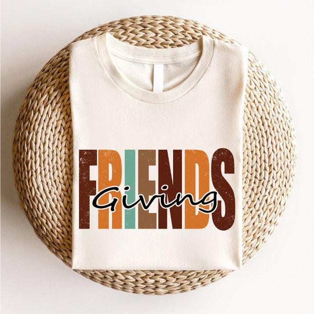 Freunde, die Herbst Erntedank geben / Bester Freun T-Shirt (Friends Giving Autumn Thanksgiving / Best Friend T-Shirt)