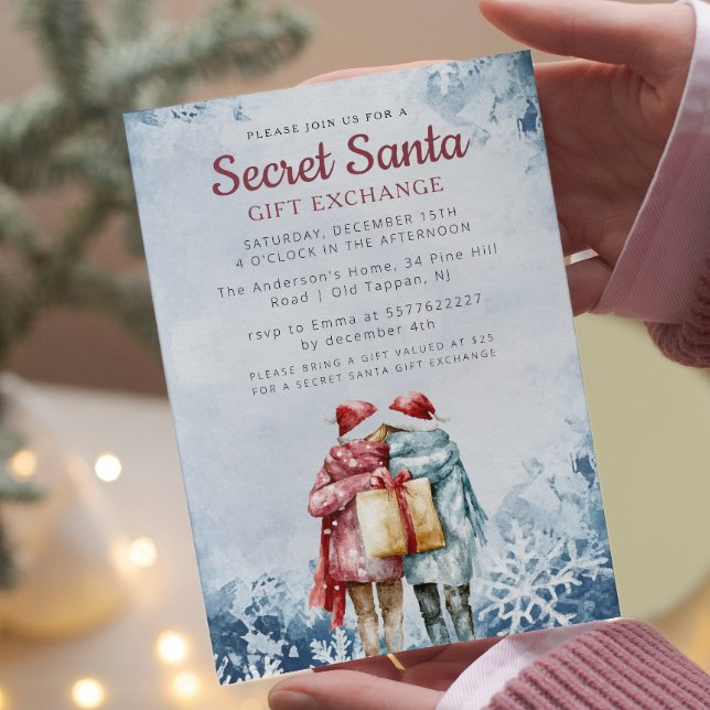 Freunde, die ich schenken Geheimnis Weihnachten We Einladung (Von Creator hochgeladen)