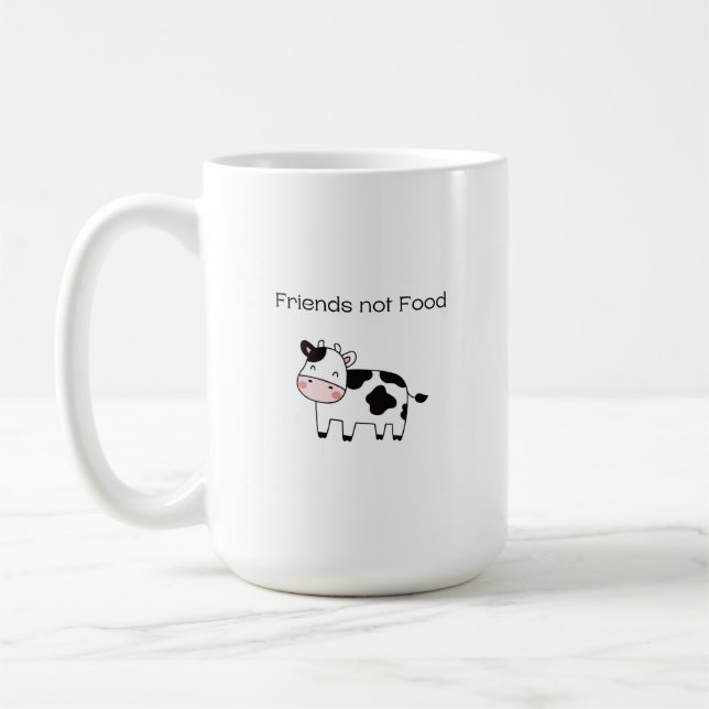 Freunde, die nichts essen - Kühe Kaffeetasse (Links)