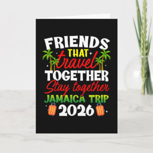 Freunde, die zusammen reisen Jamaika-Trip 2026 Karte