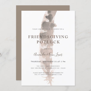 Freunde einer Feder Friendsgiving Potluck Einladung
