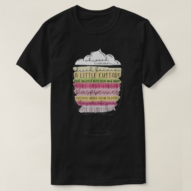 Freunde Erntedank Rachels Trifle Freunde Funny T-Shirt (Design vorne)