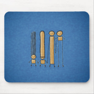 Freunde (Farbe 2) Mousepad