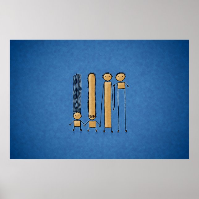 Freunde (Farbe 2) Poster (Vorne)