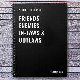 Freunde Feinde in Gesetzen verbieten Funny Notizblock