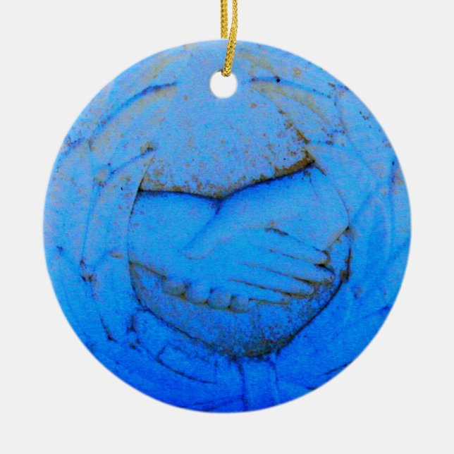 Freunde fest für immer keramikornament (Vorne)