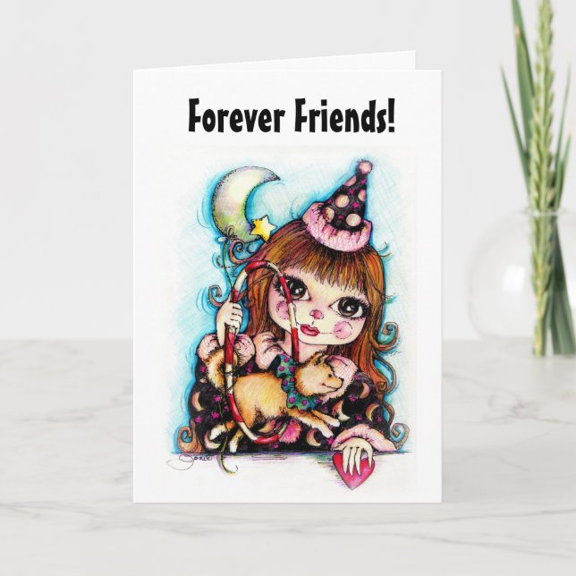 Freunde Forever Circus Dog Card Karte (Vorderseite)