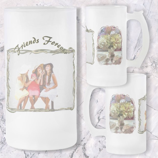 Freunde Forever Spring Blumen PCM1 Mattglas Bierglas (Von Creator hochgeladen)
