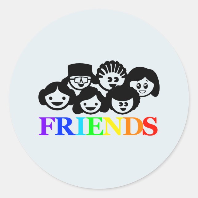 "Freunde" Friendship Stickers (Vorderseite)