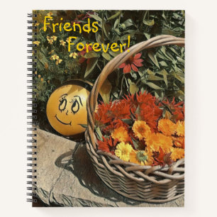 Freunde für immer glücklicher Garten Notizbuch