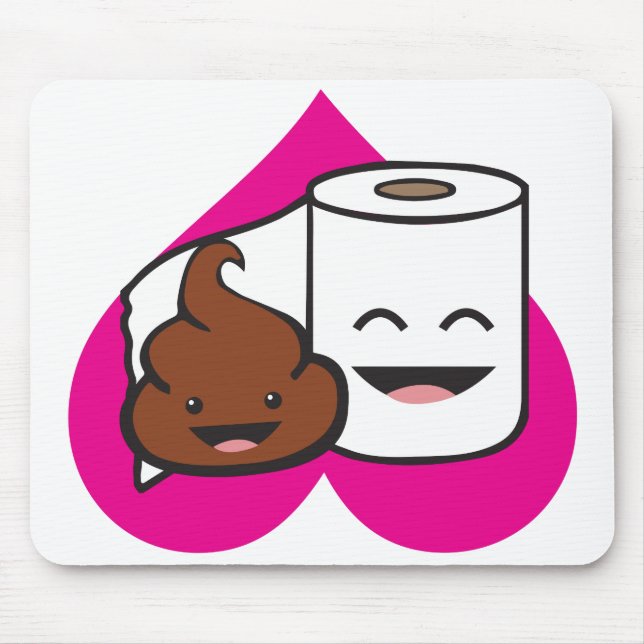 Freunde für immer - Papierrollen für Kack und Toil Mousepad (Vorne)