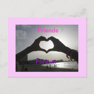Freunde für immer postkarte