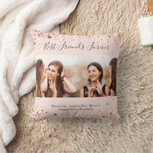 Freunde für immer Rose Gold Rose Foto Kissen