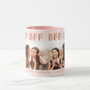 Freunde für immer Rose Gold Schwarz Foto BESTE FRE Tasse