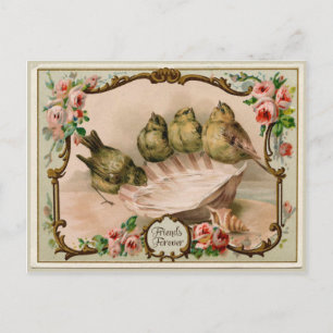 Freunde für immer Vogel Vintage-Reproduktions-Post Postkarte