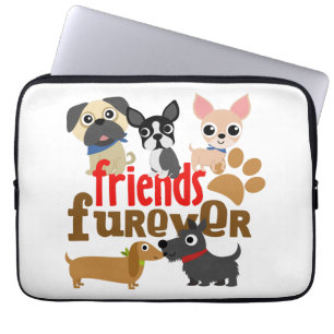 Freunde Furever Hunde Welpen Laptopschutzhülle