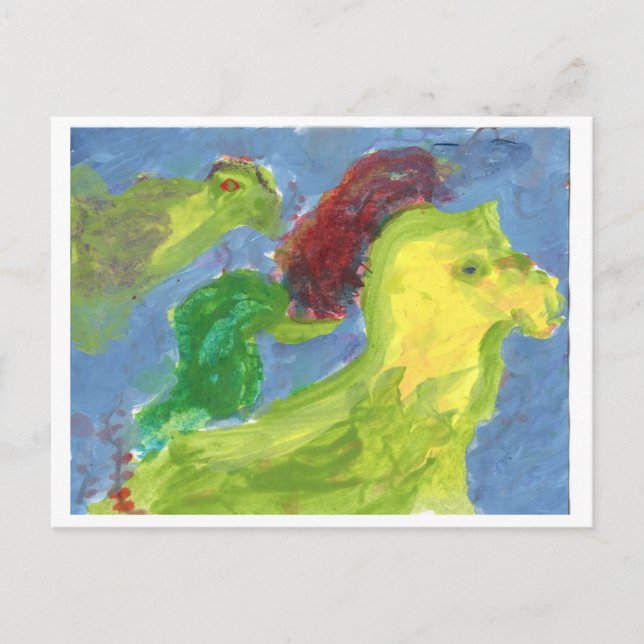 Freunde gehen Postkarte erkunden (Vorderseite)