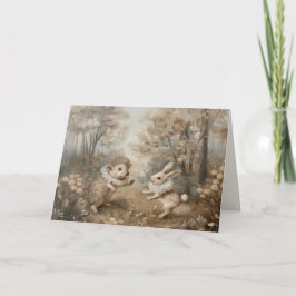 Freunde - geklappte Grußkarte Karte