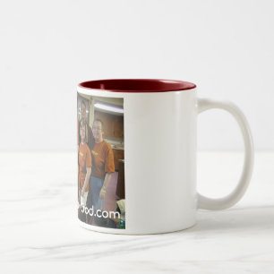 Freunde gerade der Ehrengott-Tasse Zweifarbige Tasse