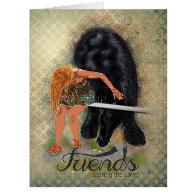 FREUNDE - Grußkarte (Vorderseite)