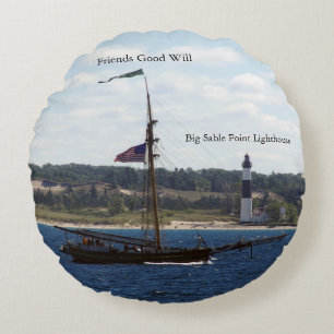 Freunde guten Willens & Big Sable Light Rund Kisse Rundes Kissen