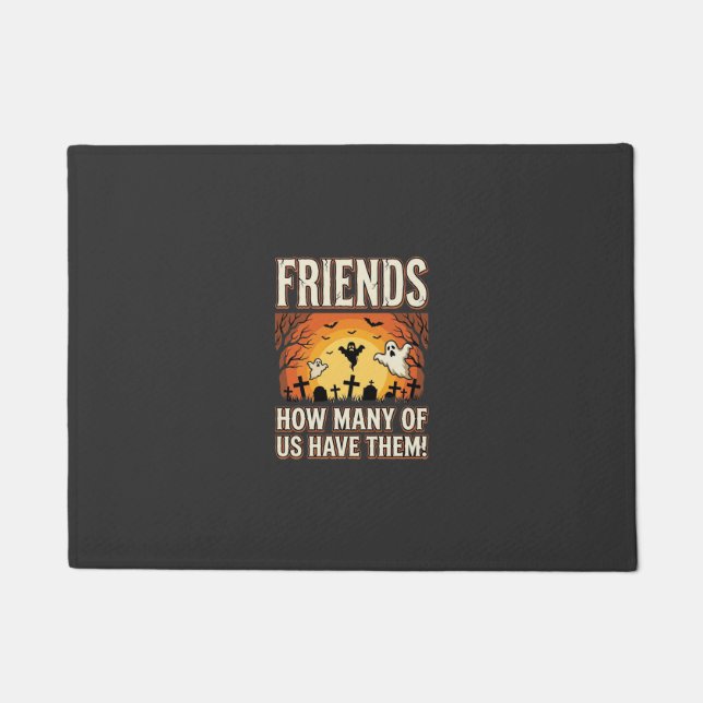 Freunde Halloween Geist Friedhof Design_1 Fußmatte (Vorderseite)