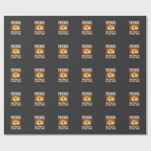 Freunde Halloween Geist Friedhof Design_1 Geschenkpapier