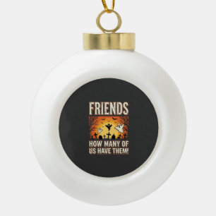 Freunde Halloween Geist Friedhof Design_1 Keramik Kugel-Ornament