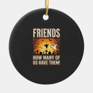 Freunde Halloween Geist Friedhof Design_1 Keramik Ornament
