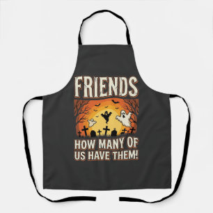 Freunde Halloween Geist Friedhof Design_1 Schürze