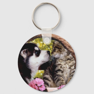 Freunde Hund und Katzen-Schlüsselanhänger Schlüsselanhänger