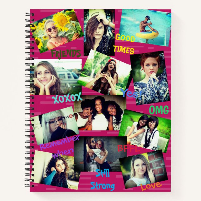Freunde Inspiriert Foto Notebook HAMbWG Notizbuch (Vorderseite)