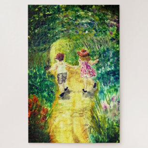 Freunde Jigsaw Puzzle Geschenk Mädchen und Junge M