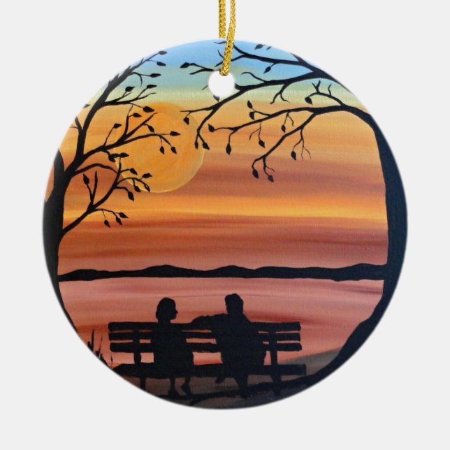 Freunde Keramikornament (Vorne)