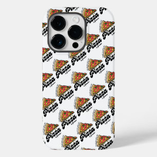 Freunde kommen und gehen, aber Pizza ist für immer Case-Mate iPhone 14 Pro Hülle