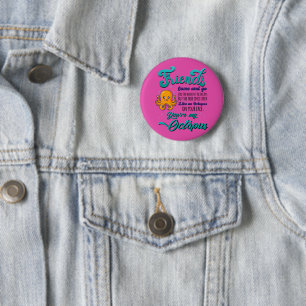 Freunde kommen und gehen wie die Wellen des Ozeans Button