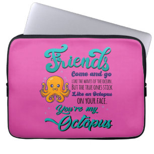 Freunde kommen und gehen wie die Wellen des Ozeans Laptopschutzhülle